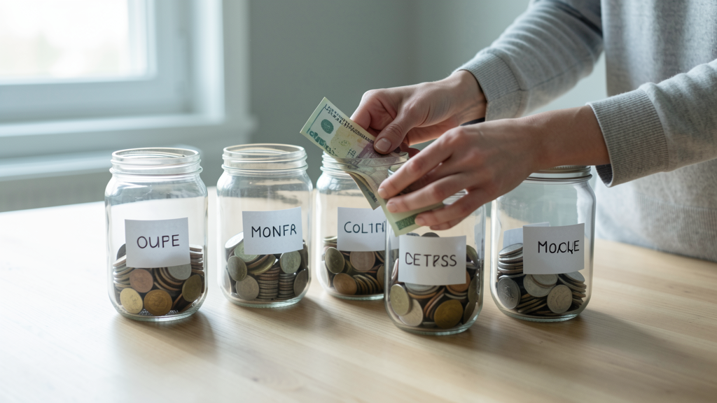 Editorial image illustrating How I 'Tricked' Myself into Saving $400/Month by Renaming My Bank Accounts