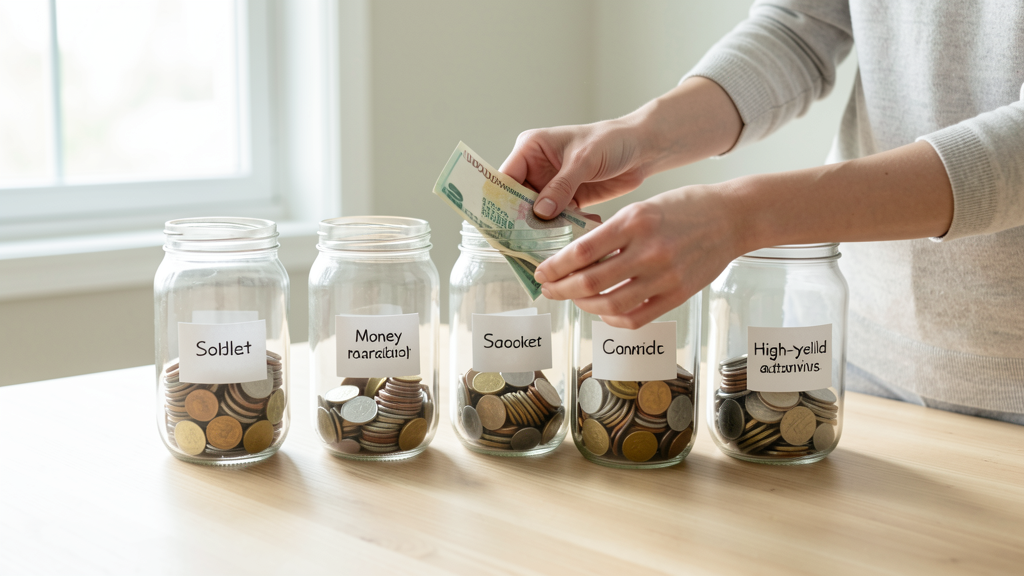 Editorial image illustrating Money Market vs. High-Yield Savings: Where Liquidity Actually Wins