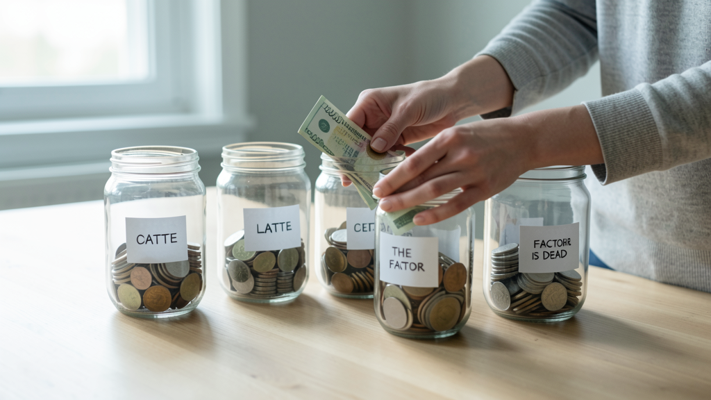 Editorial image illustrating The 'Latte Factor' is Dead: Why Cutting Small Habits Doesn't Build Wealth